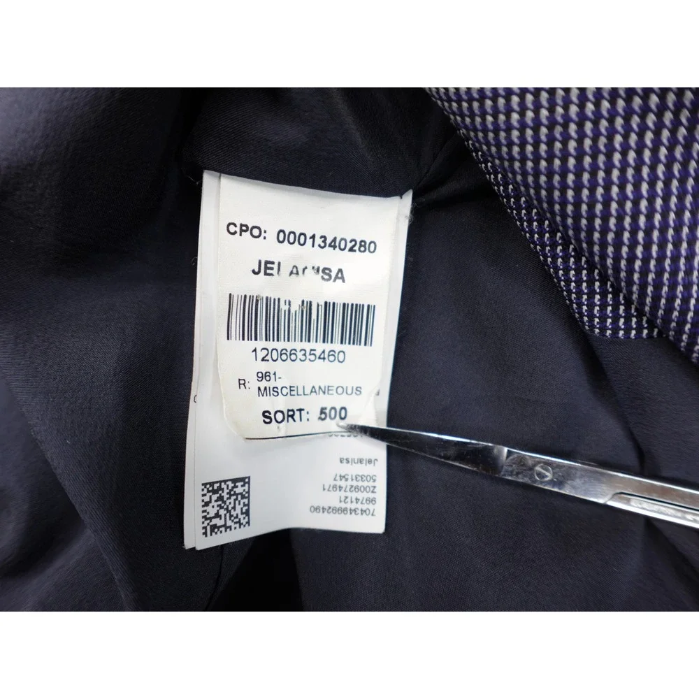 HUGO BOSS Blazer Womens 10 Purple Asymmetrical Single Button Career Blazer‎